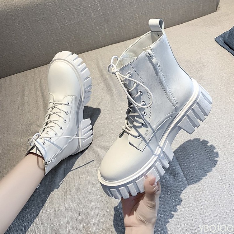 Soft Sole Booties - Thick soled lace up boots for