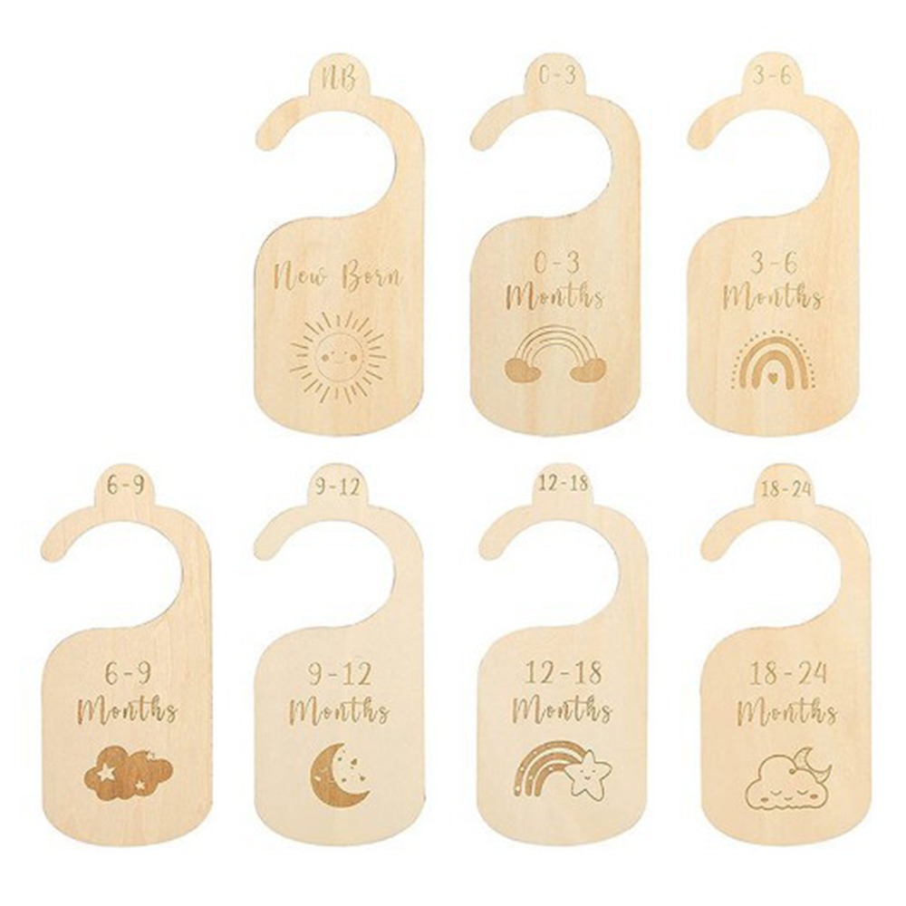 7/8Pcs Wood Baby Closet Divide - огляд і ціна Baby Clothing Cupboard