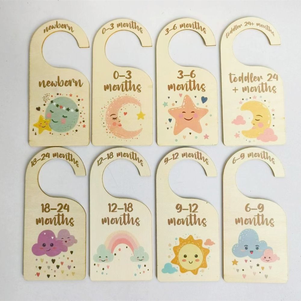 7/8Pcs Wood Baby Closet Divide - огляд і ціна Baby Clothing Cupboard