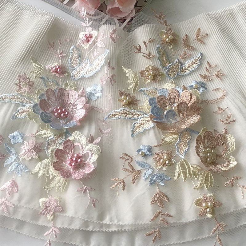1Pcs Lace Patch Mesh Net Embro - огляд і ціна Baby Clothing Embroidery