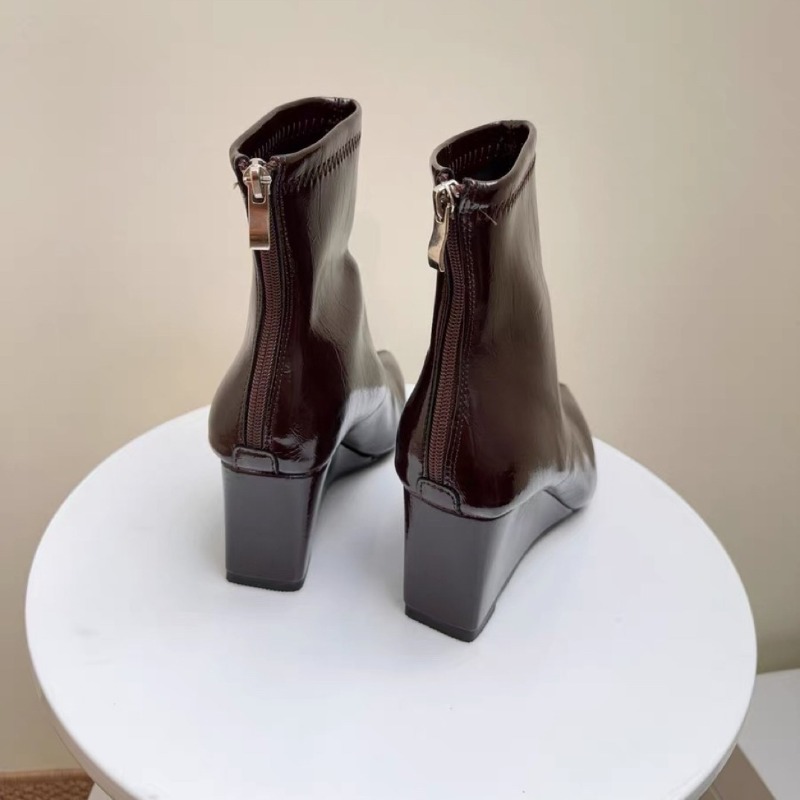 Wedge Heel Booties Fashion Poi - огляд і ціна Soft Sole Booties