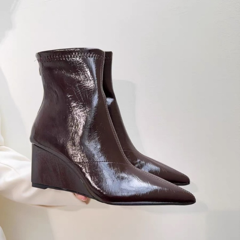 Wedge Heel Booties Fashion Poi - огляд і ціна Soft Sole Booties