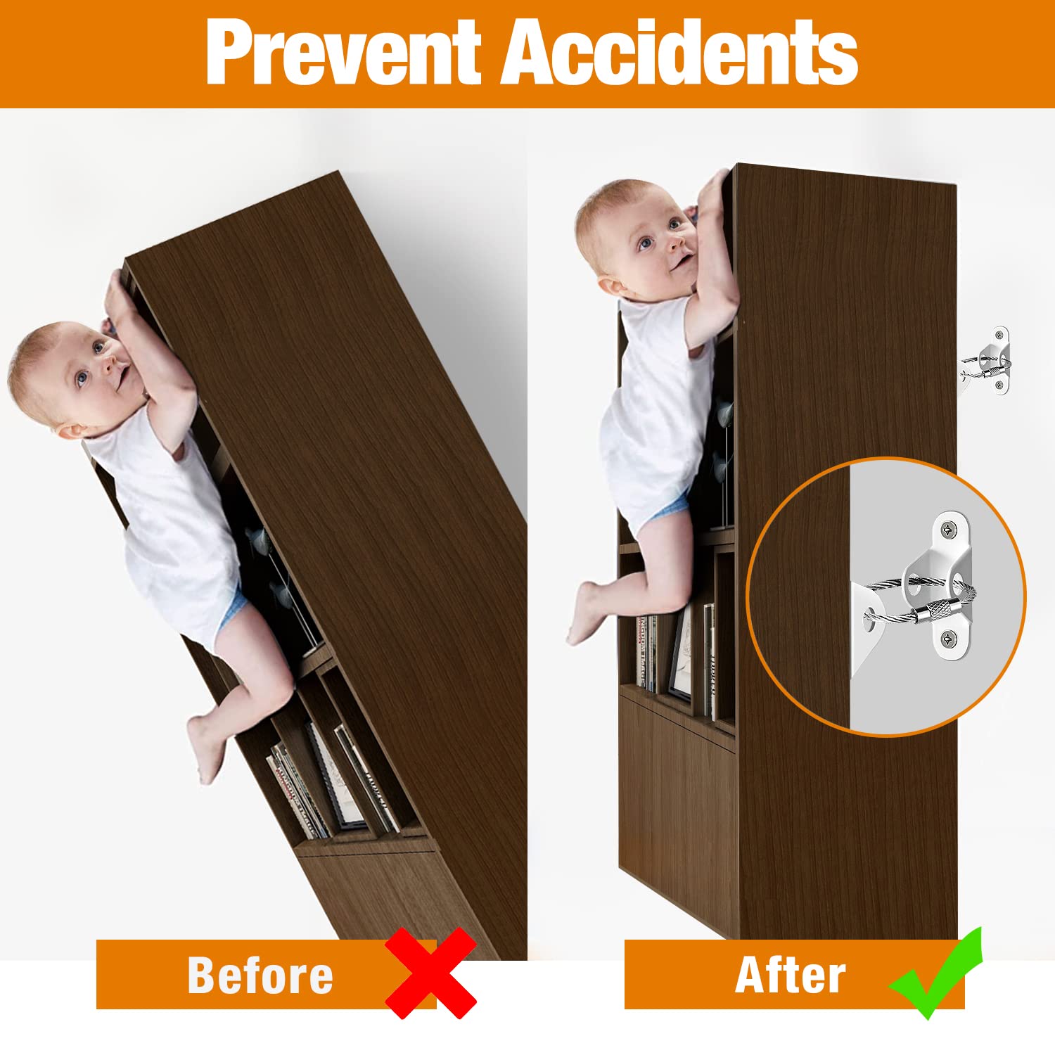 Anti-Baby Tilt Furniture Ancho - огляд і ціна Baby Clothing Cupboard