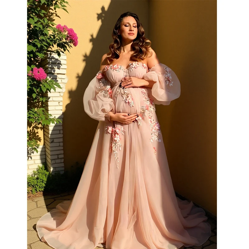 Hand-Finished Maternity Gown - - огляд і ціна Baby Clothing Embroidery