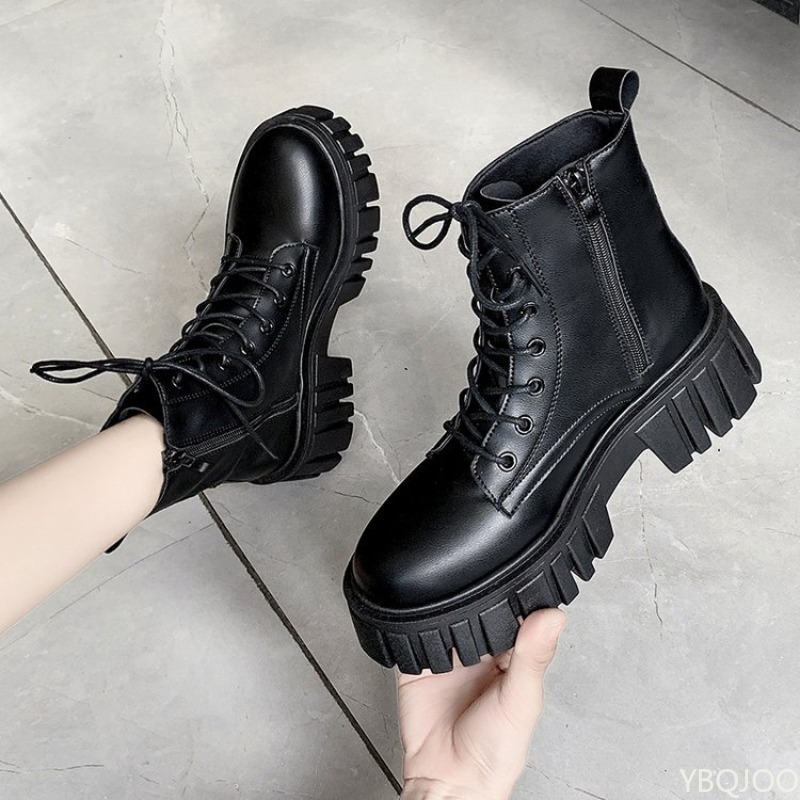 Thick soled lace up boots for  - огляд і ціна Soft Sole Booties