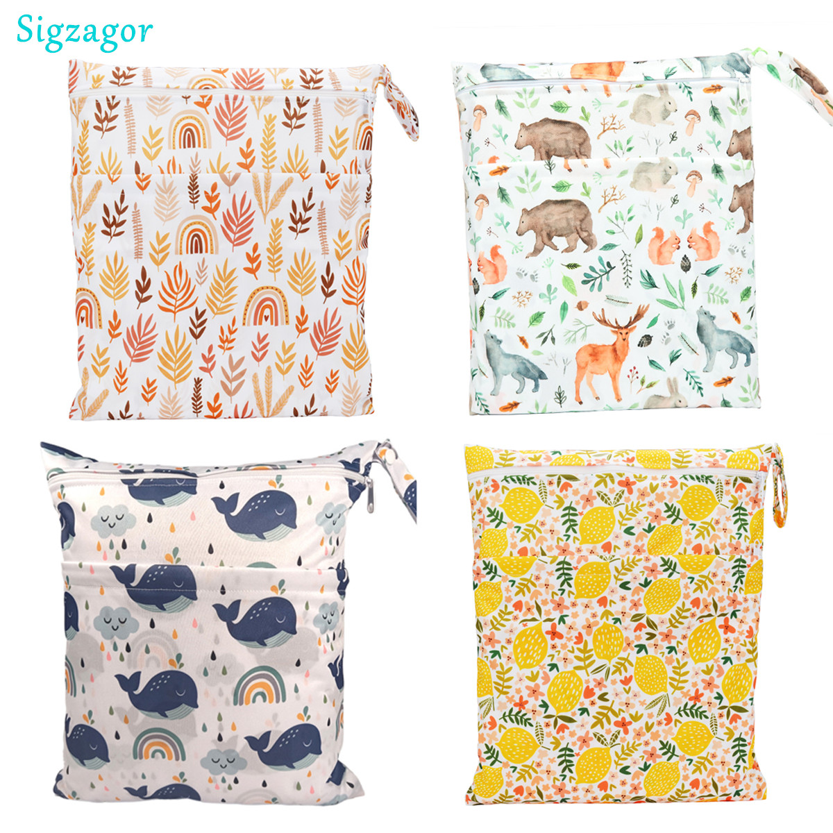 [Sigzagor] Wet Dry Bag With Tw - огляд і ціна Baby Clothing Cupboard