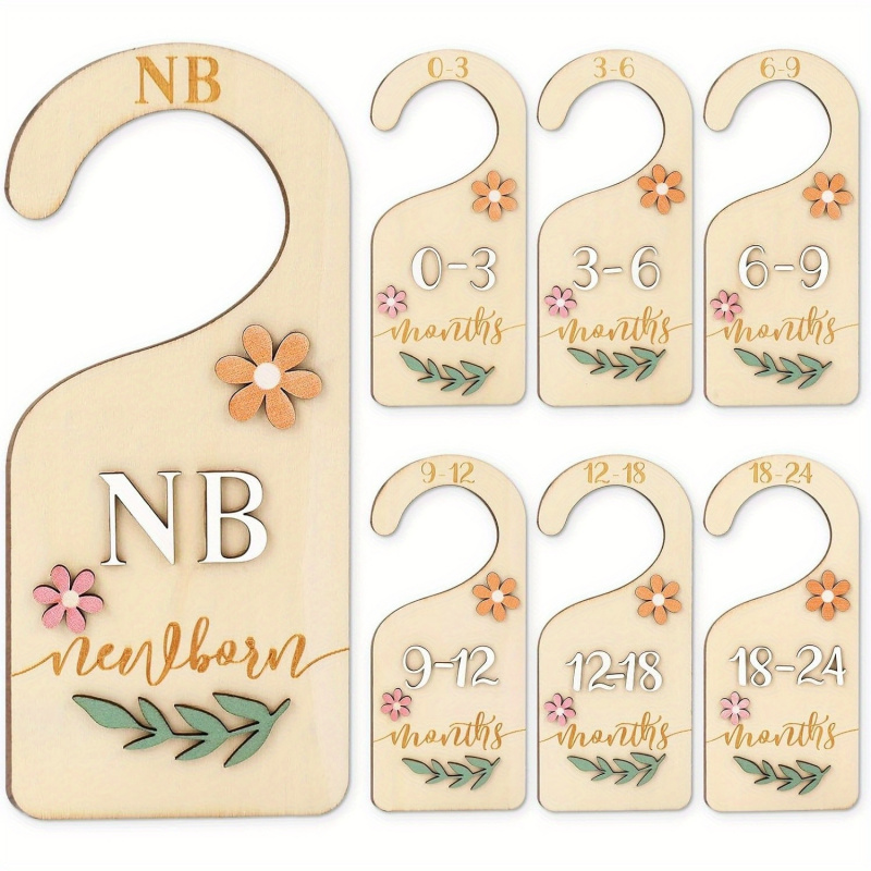 7Pcs 2D Daisy Wood Baby Closet - огляд і ціна Baby Clothing Cupboard