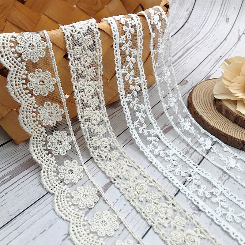 3Yards/Lot Embroidery White Be - огляд і ціна Baby Clothing Embroidery