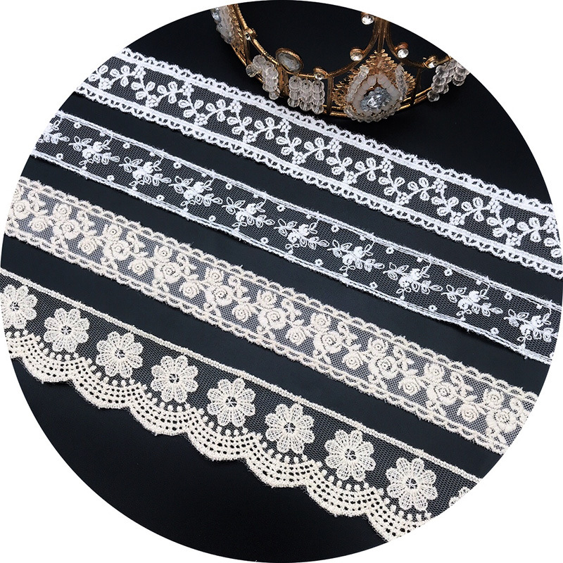 3Yards/Lot Embroidery White Be - огляд і ціна Baby Clothing Embroidery