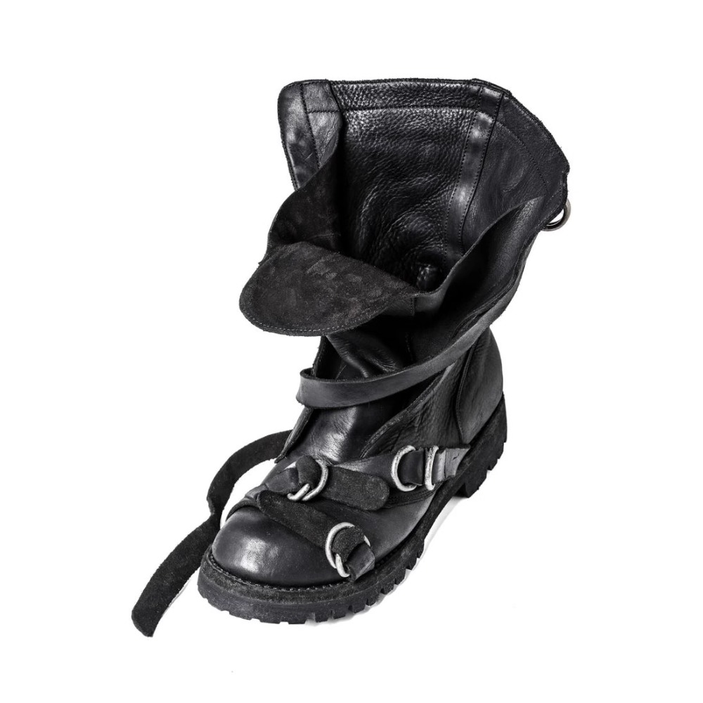 Men's Leather Motorcycle Boots - огляд і ціна Soft Sole Booties